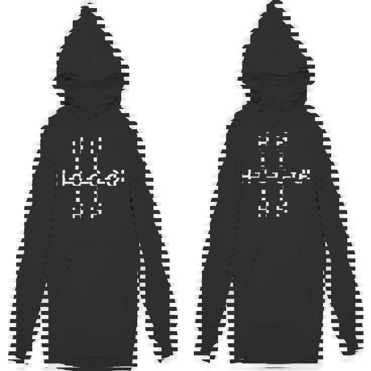 エタノールアルコール分子tシャツ化学ホワイトデザイン パーカー