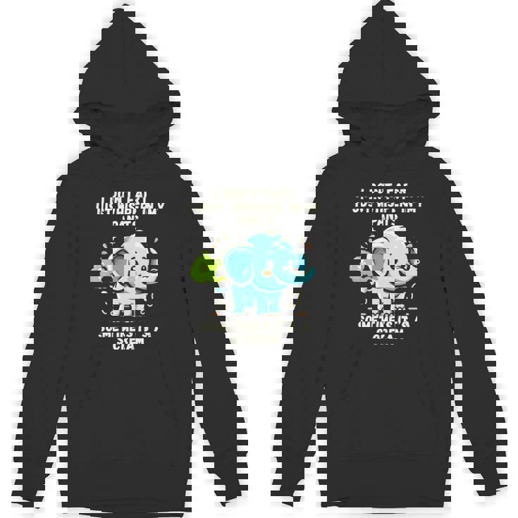 エレファントおならしないよ時々ズボンの中でささやくだけ 長袖tシャツ パーカー