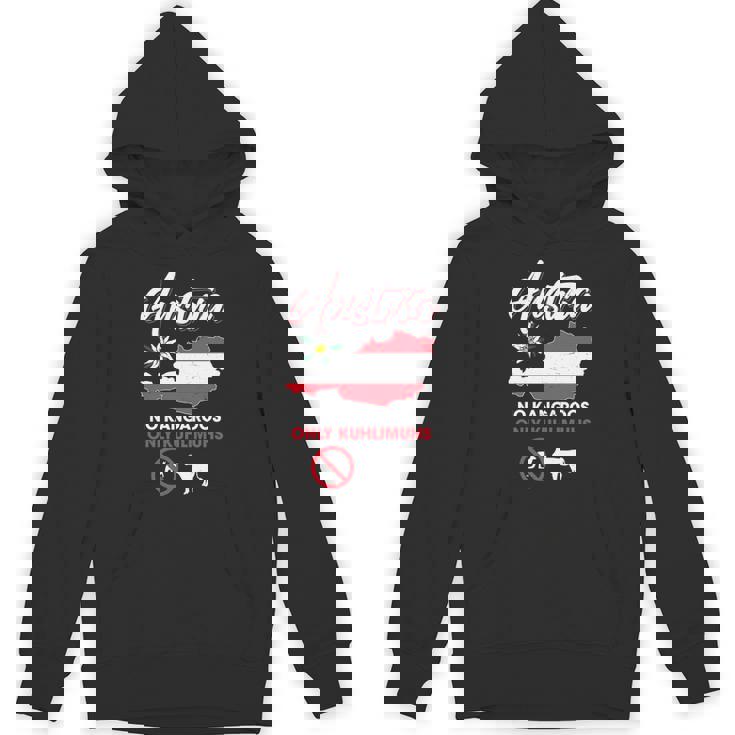 オーストリアのカンガルーなし オーストリアのカンガルーなし 長袖tシャツ パーカー