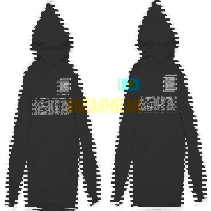 カザフスタン、カザフスタンの国旗、カザフスタンの国旗 長袖tシャツ パーカー