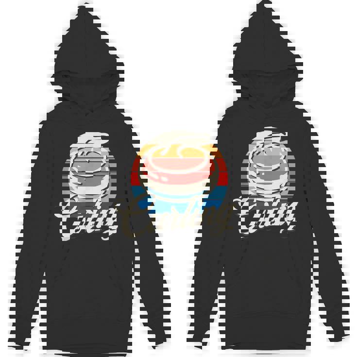 カーリング レトロ ヴィンテージ カーリングストーン パーカー