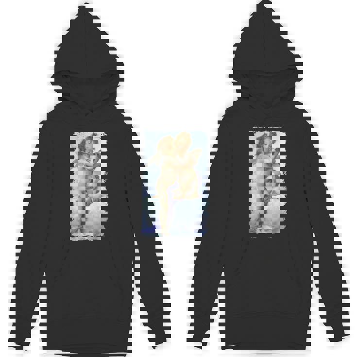 キスエンジェルズ ファーストキス 絵画 天使 キス キューピッド ラブ パーカー