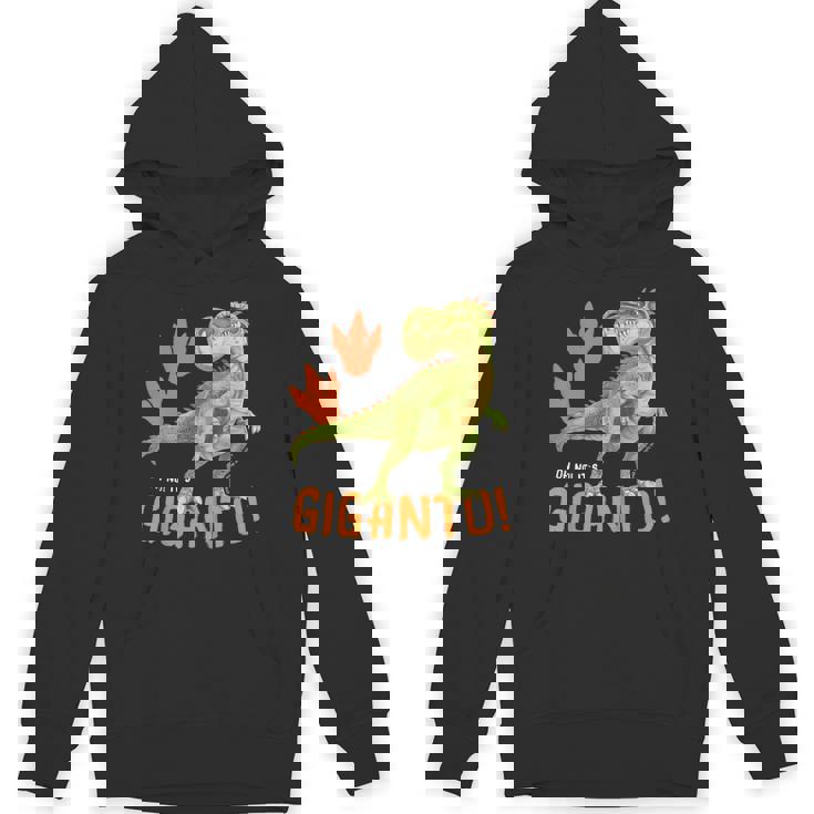 ギガントサウルス、最大の恐竜-カラフルで楽しいデザイン パーカー