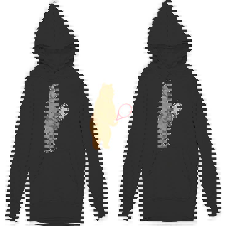 クマ テニス テニスラケット スポーツ パーカー