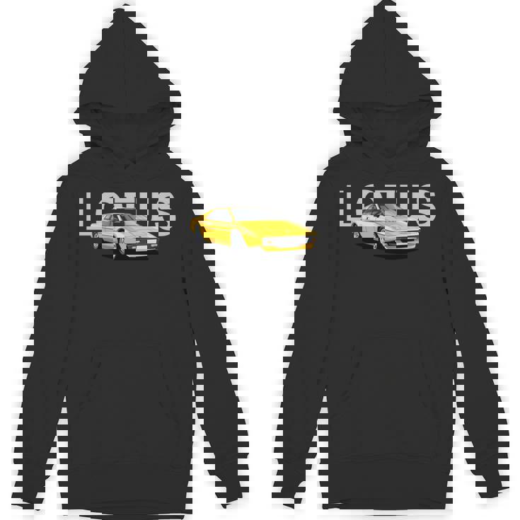 クラシック ブリティッシュ ロータス エスプリ スポーツカー 長袖tシャツ パーカー