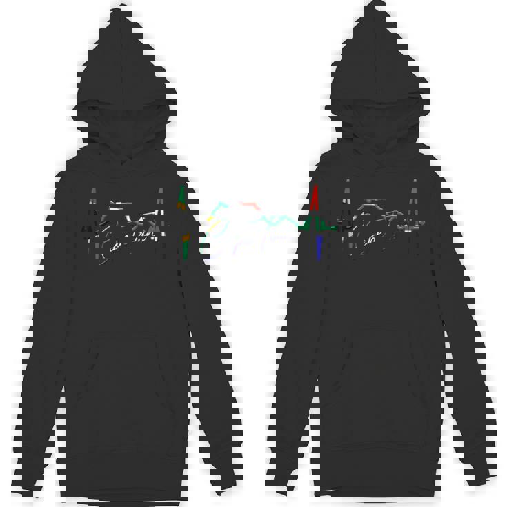 ケープタウン スカイライン ハートビート ケープタウン 南アフリカ テーブルマウンテンi Love Cape Town パーカー