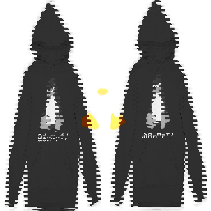 コンピューター -Udo Rm -Rf Tux Linux ペンギン プログラマー パーカー