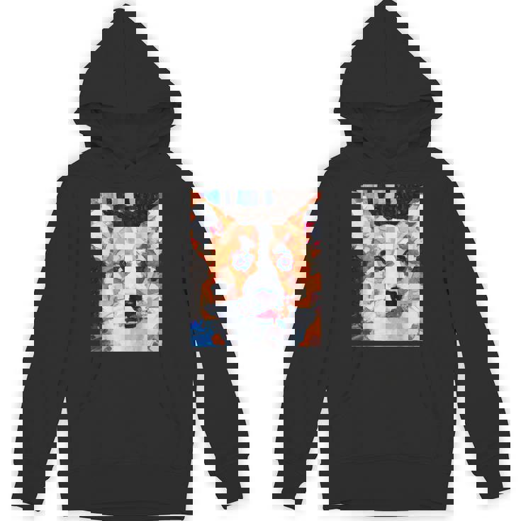 コーギー・ポートレート キュビズム・アート パーカー