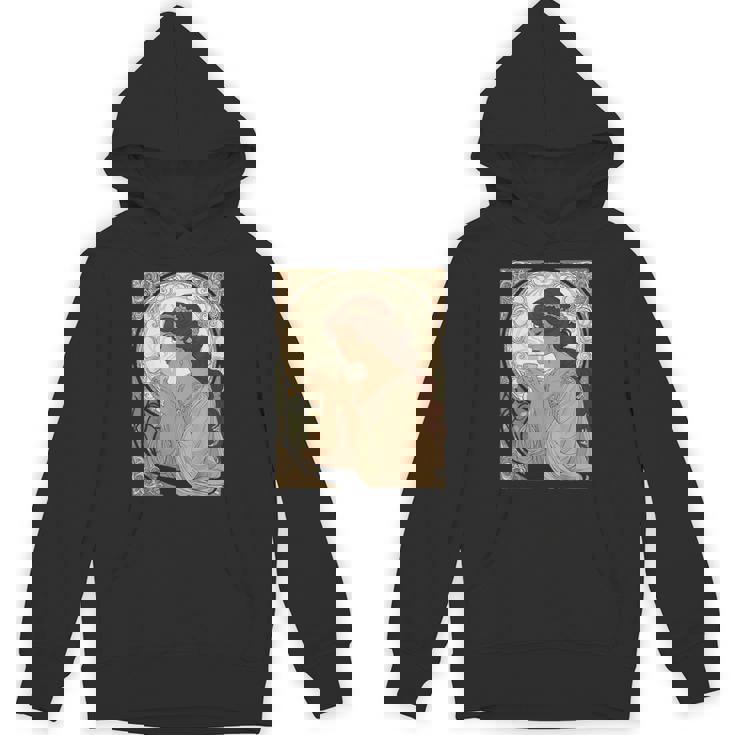 コーヒー好きのミュシャ風のアールヌーボー パーカー