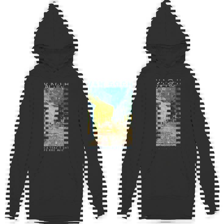 ゴッホ 面白いtシャツ アート 夜のカフェテラス 印象派 絵画 メンズ レディース 面白い 服 美術 油彩画 長袖tシャツ パーカー