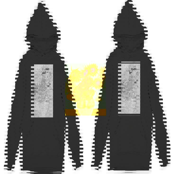 ゴッホのひまわりアートアーティスト向け パーカー