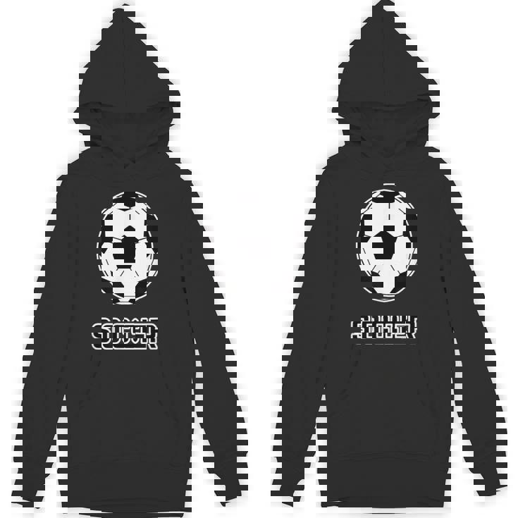 サッカー（サッカー部）Soccer 部活 クラブ【サッカーボール】スポーツ フットボール グッズ ウェア イラスト パーカー