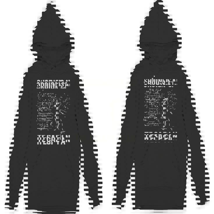 シュレーディンガーの猫 脱出計画 物理ジョーク 長袖tシャツ パーカー