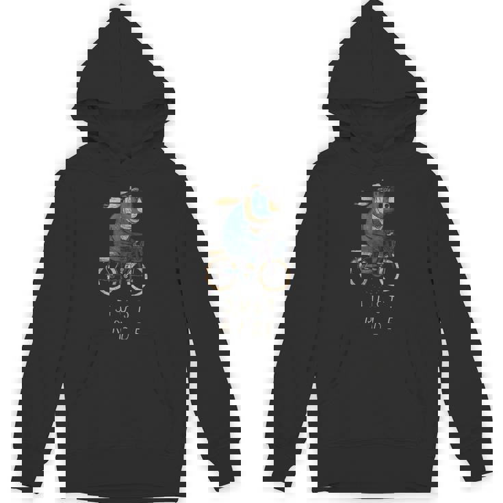 ジャストライド バイクティー。自転車用ティーの上のかわいい熊 パーカー