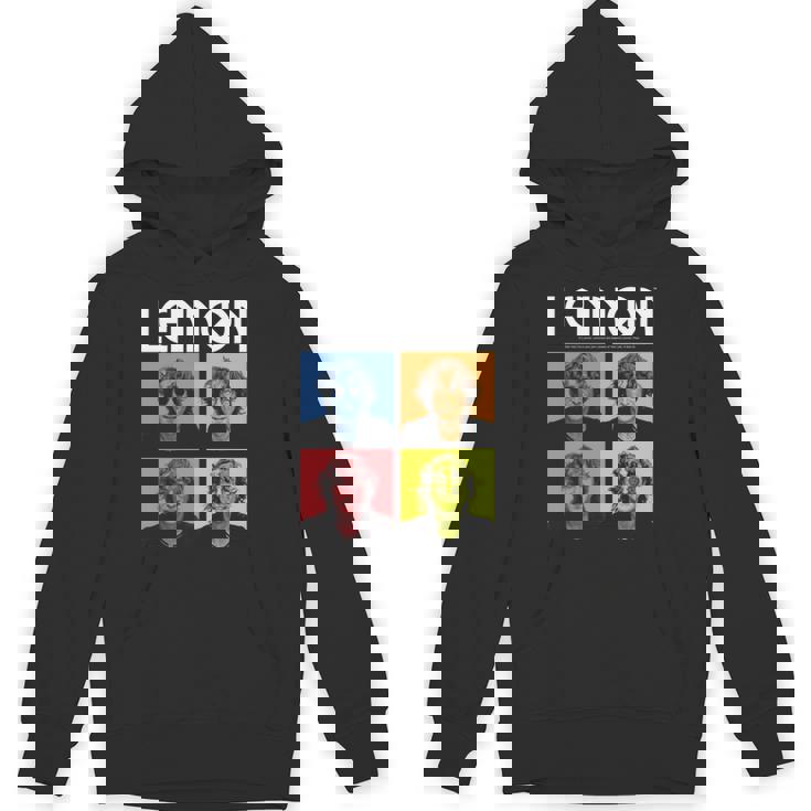 ジョン・レノン カラーブロック 長袖tシャツ パーカー