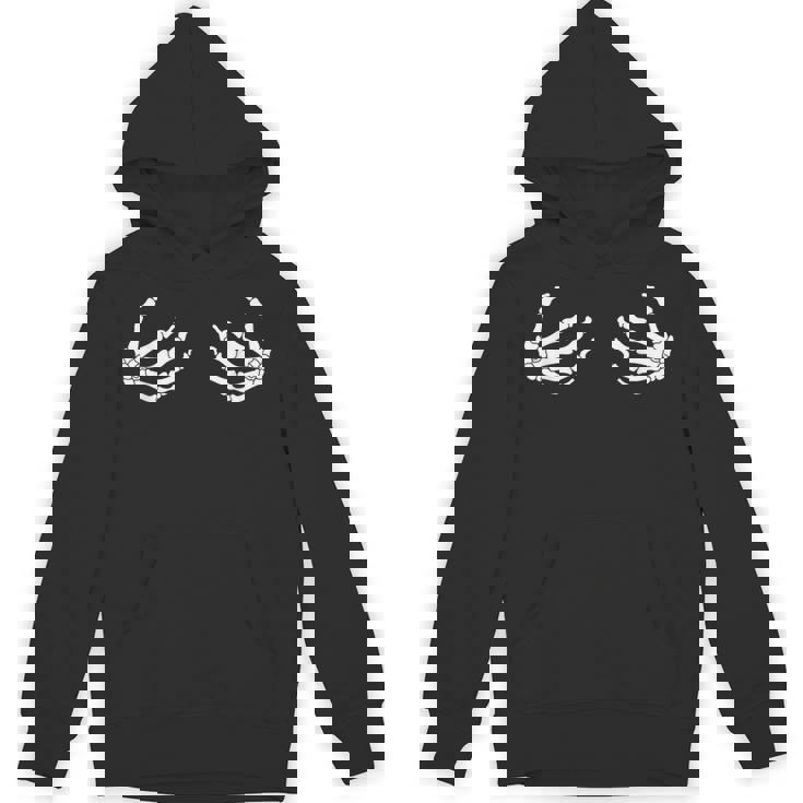 スケルトン おっぱい 恋人 手 ラブ スカル 面白い パーカー