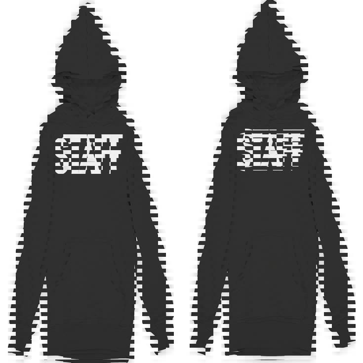 スタッフtaff ユニフォーム（ホワイト 白）【ワーク・イベント】係員・警備 衣装 文字 パーカー