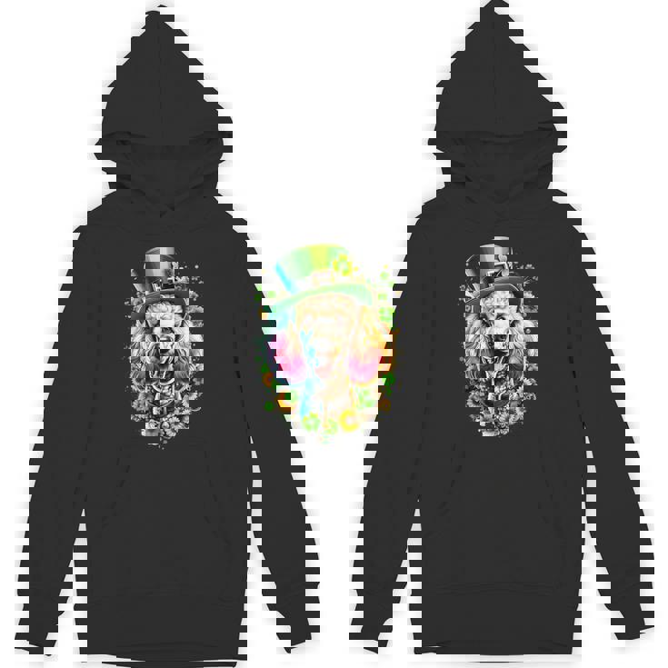 スタンダードプードル 犬 聖パトリックデー アートワーク パーカー