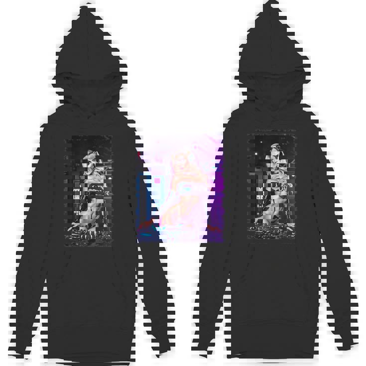 セクシーガールedmシャツメンズ–セクシーブロンドdjレイブ パーカー