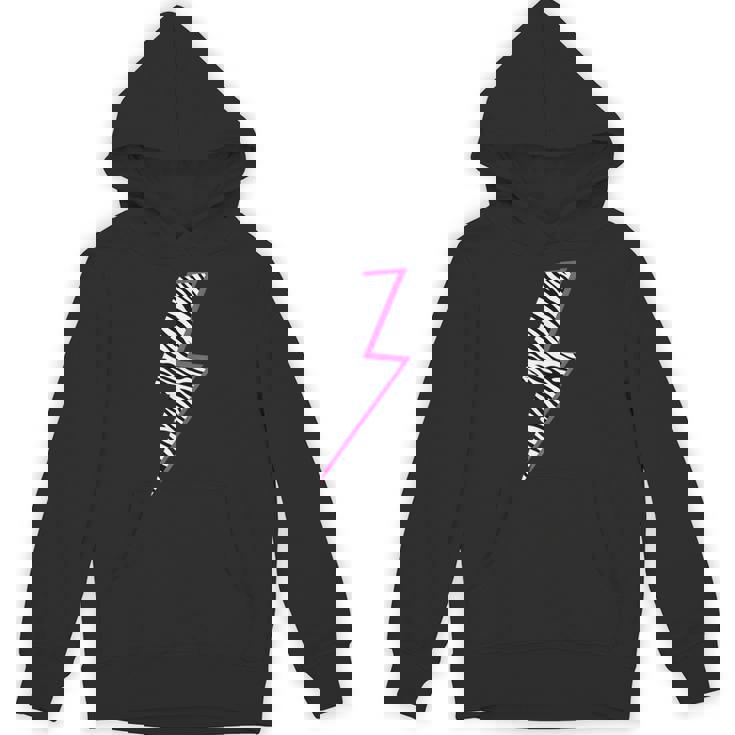 ゼブラ ピンク 稲妻 パーカー