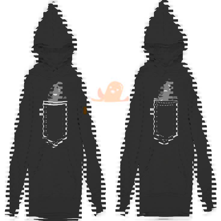 タコ ウインナー タコ 勝者 食べ物 イラスト ポケット デザイン かわいい 面白い 長袖tシャツ パーカー