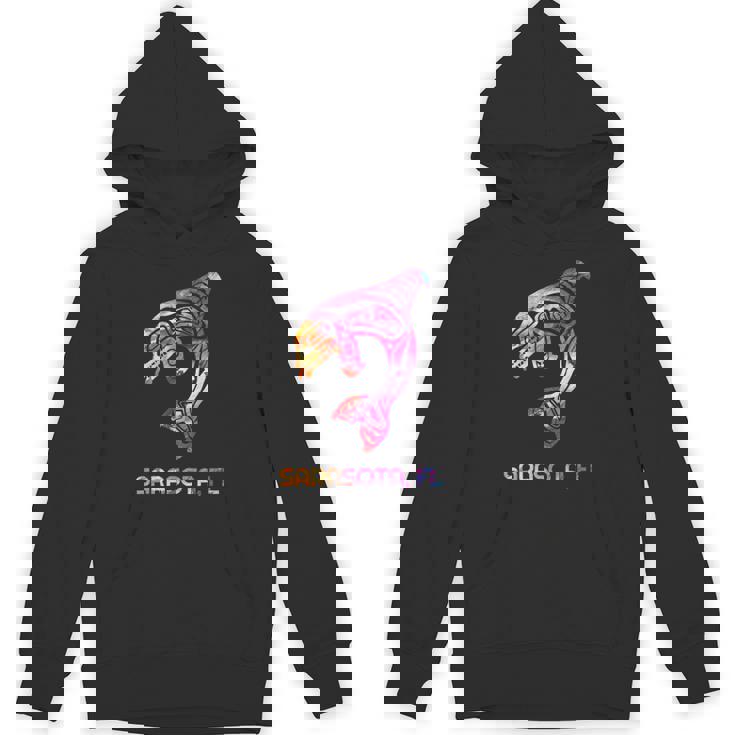 トライバル サラソタ オルカ キラー クジラ ネイティブアメリカン パーカー