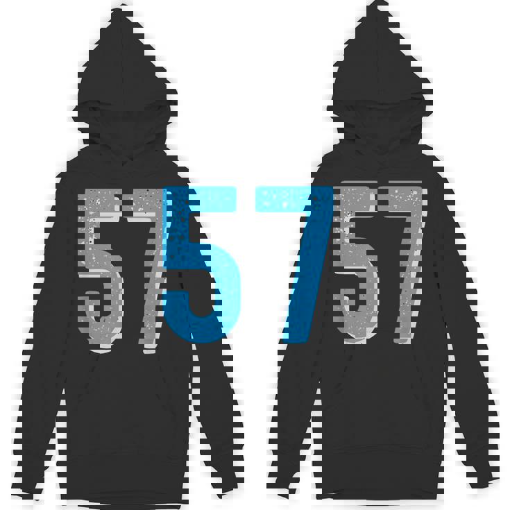 ナンバー 57 スポーツブルーナンバー パーカー