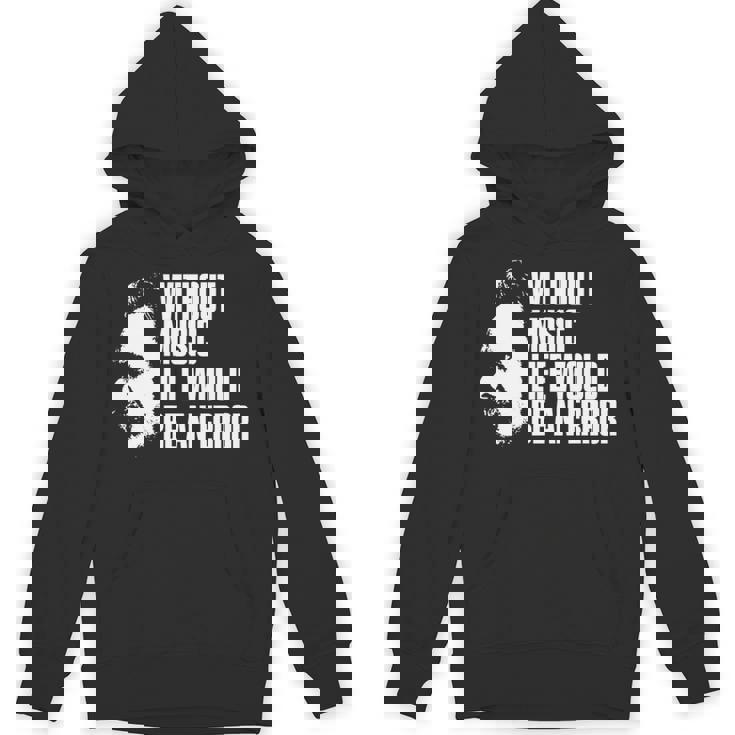 ニーチェの名言 音楽のない人生は間違いだろう 長袖tシャツ パーカー