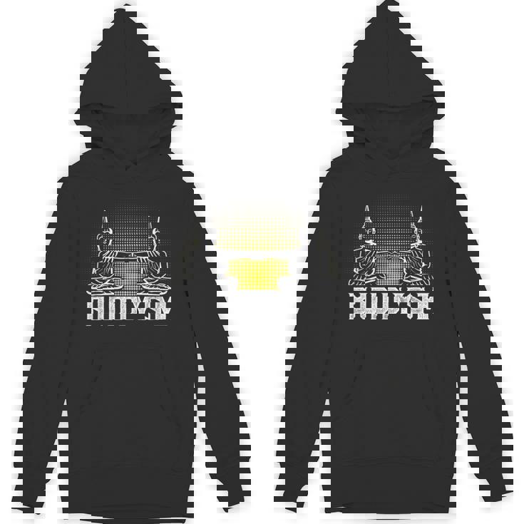 メンズ バディフィストバンプバディズム仏教フレンズハッピーブッダ パーカー