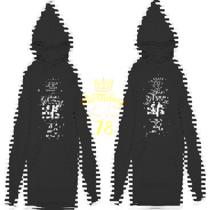 バースデーキング 78 ロイヤルテーマ 誕生日パーティー お祝い 78歳 パーカー