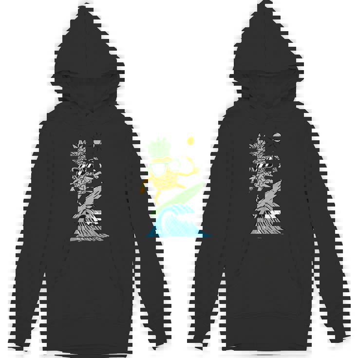 パイナップルはサーフィンのイラスト パーカー