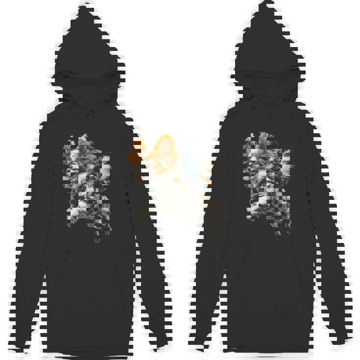 パピヨン 犬 モチーフ ペット イラスト パピヨン パーカー