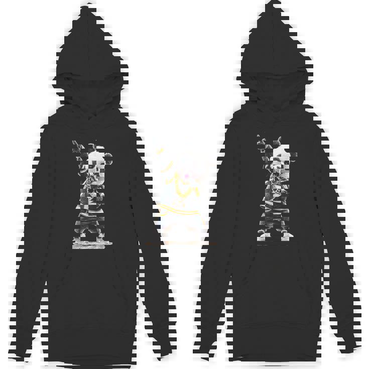 パンダ ホールドマイク 歌う ダンス 動物 グラフィック パンダ パーカー