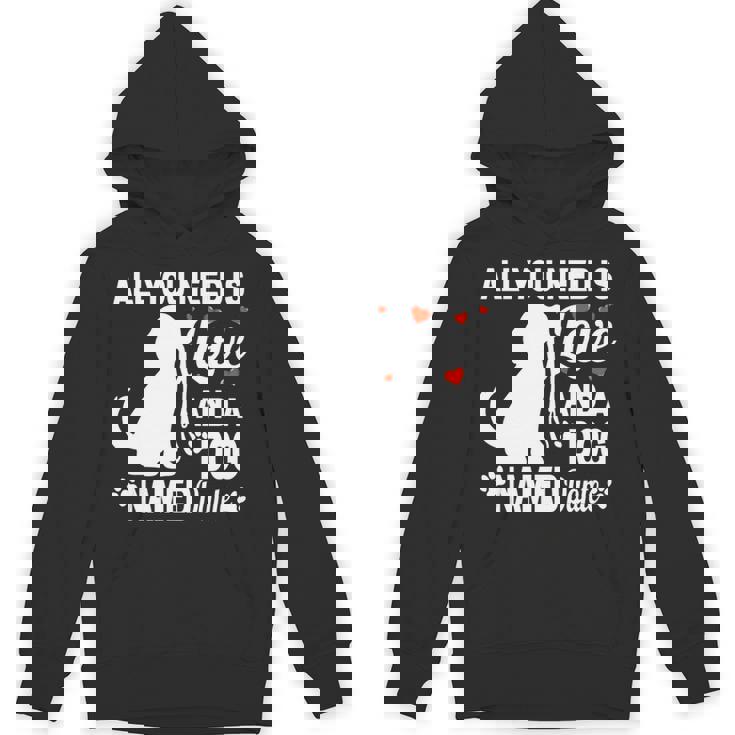 パーソナライズドドッグネームダンテかわいい犬ペット愛好家 長袖tシャツ パーカー