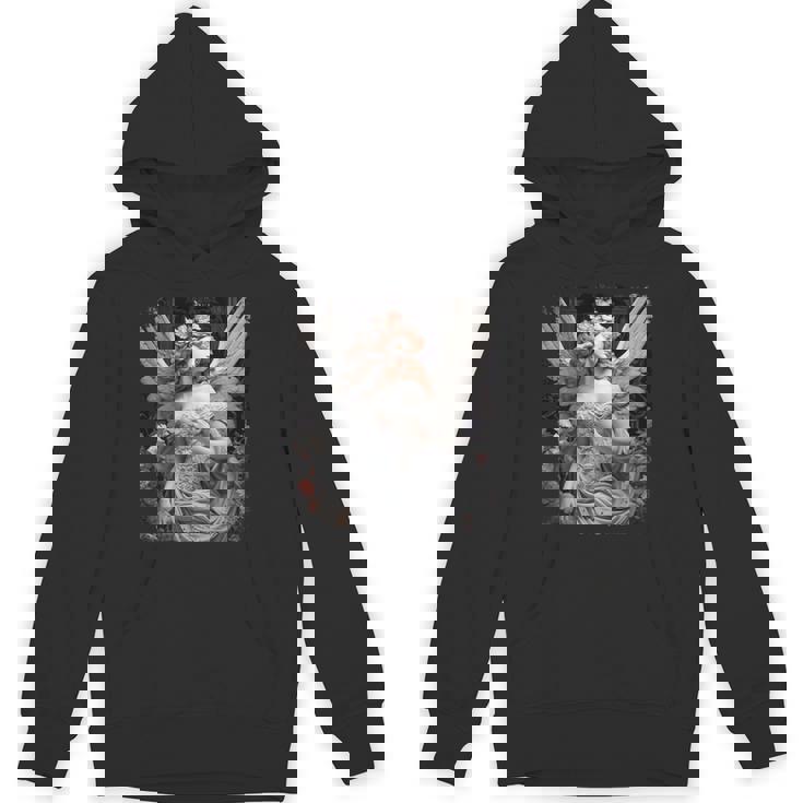 ヒップホップ Y2k ヴィンテージ ヒップスター エッジの効いたアーバン ストリートウェア エンジェル 長袖tシャツ パーカー