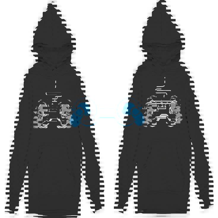 ビデオゲームコントローラー おもしろおっぱい ゲーマー パーカー