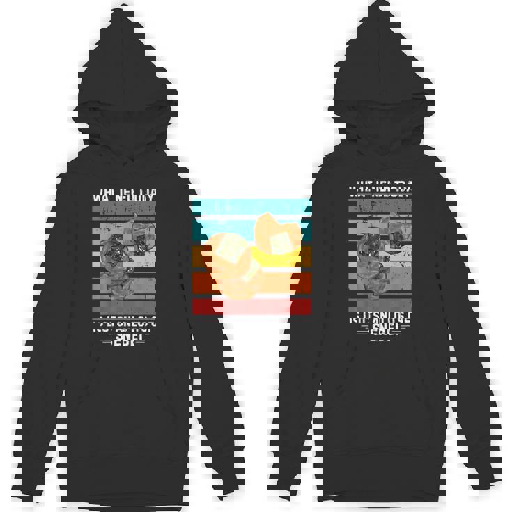 ビンテージ今日必要なのはたくさんのおせんべい パーカー