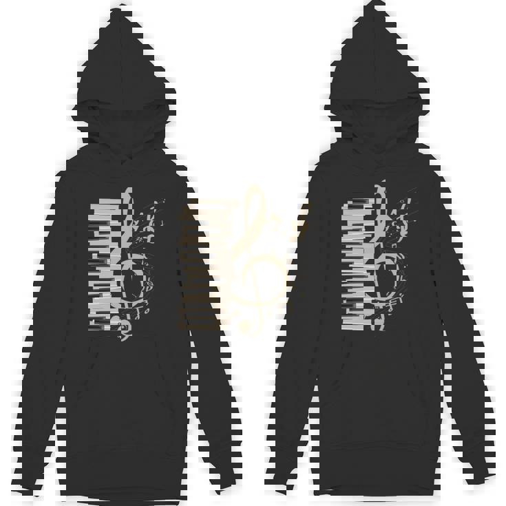 ピアノ音部記号 音楽ギフト ト音記号 ピアノ 長袖tシャツ パーカー