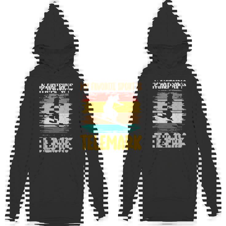 フリーヒールスキー 好きなスポーツはテレマークスキー スキーヤー パーカー