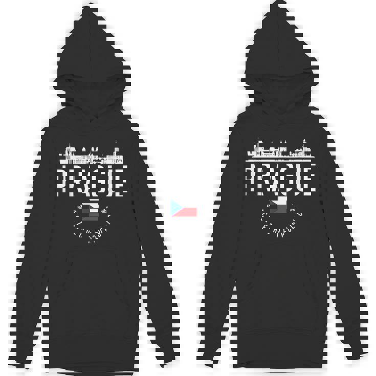 プラハ スカイライン チェコ共和国 国旗 プライド お土産 パーカー