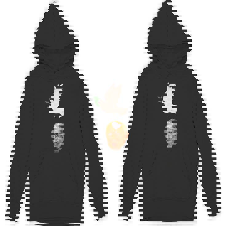 プーチンの頭に平和の鳩の糞、世界は平和を望んでいる パーカー