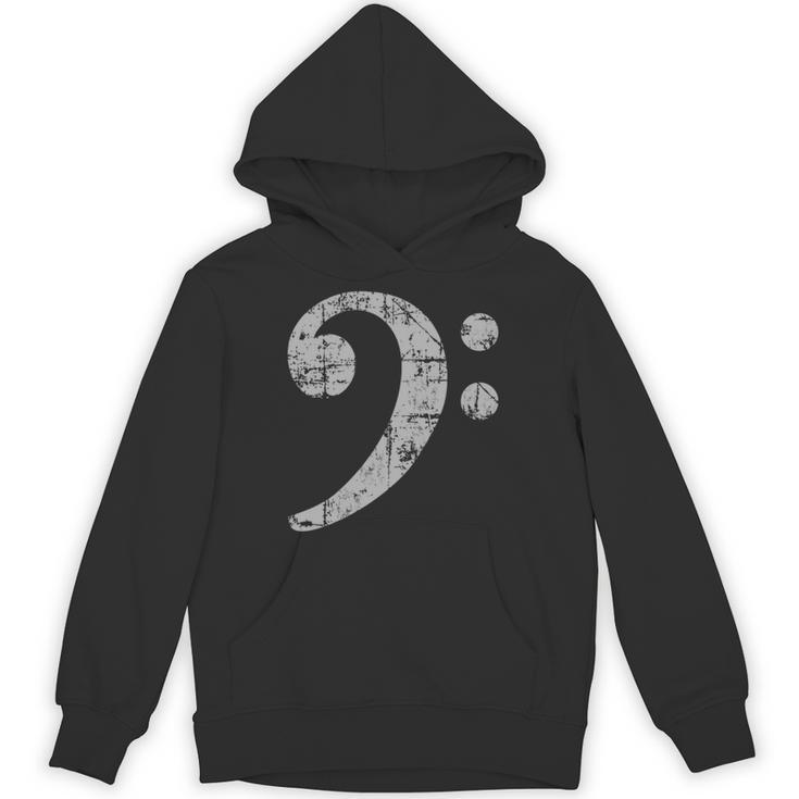 ベースト音記号ヴィンテージグレー ベースシスト低音プレーヤー 長袖tシャツ パーカー