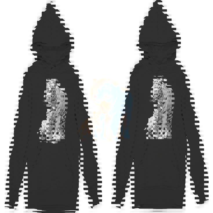 ホワイトタイガー、ネコの動物 パーカー