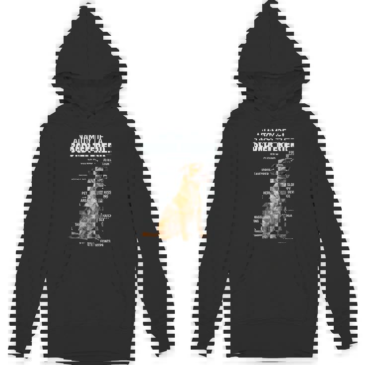 ボーダーテリアの解剖学 長袖tシャツ パーカー