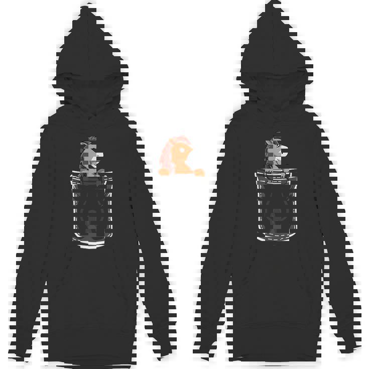 ポケットの中のかわいい馬 パーカー