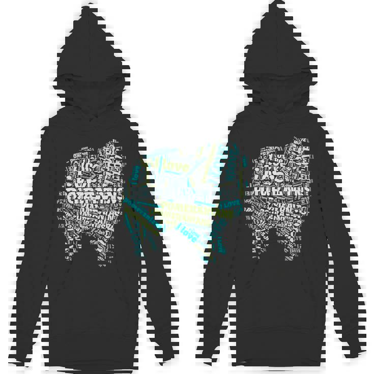 ポメラニアンが大好き-Word Cloud Pomeranians 犬ティー A パーカー