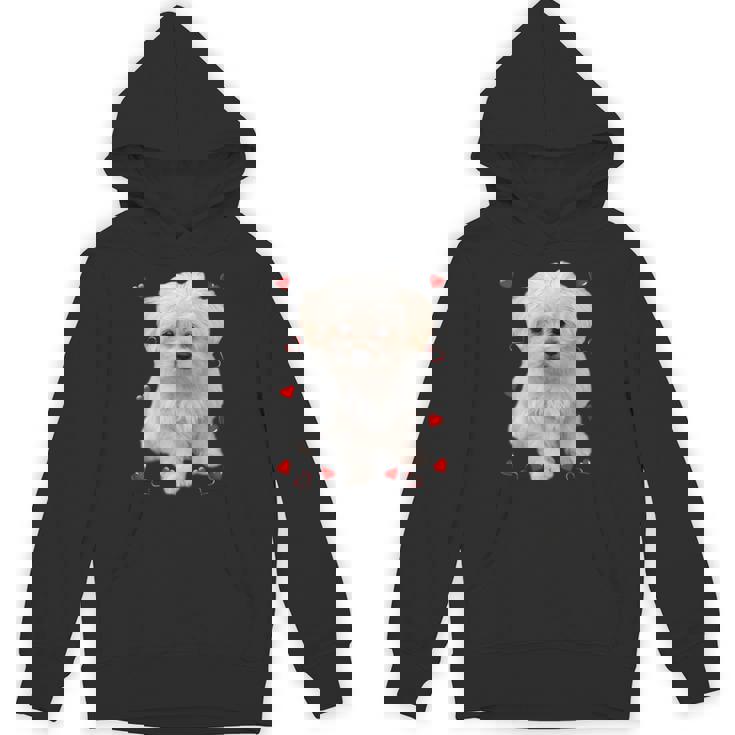 マルチーズ 犬 オーナー ラバー デザイン 子犬 ハート デザイン パーカー