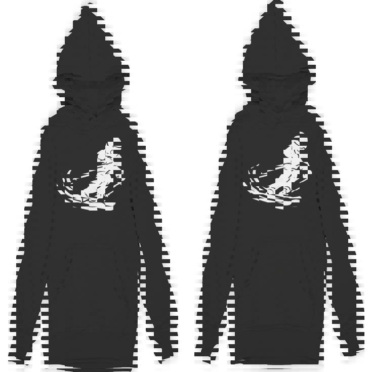 ミニマリスト スキー シルエット ウィンタースポーツ デザイン パーカー