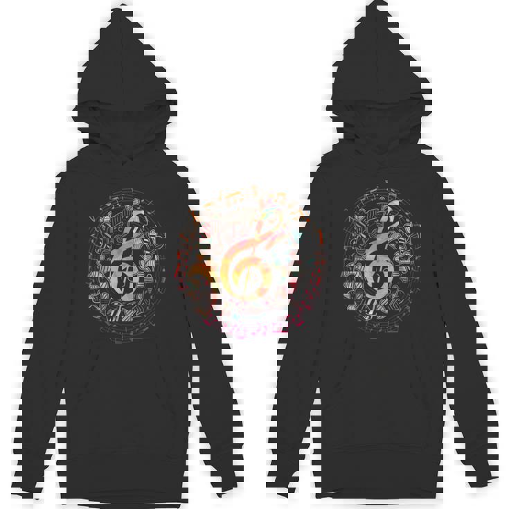 ミュージシャンギフト ト音記号音楽 パーカー