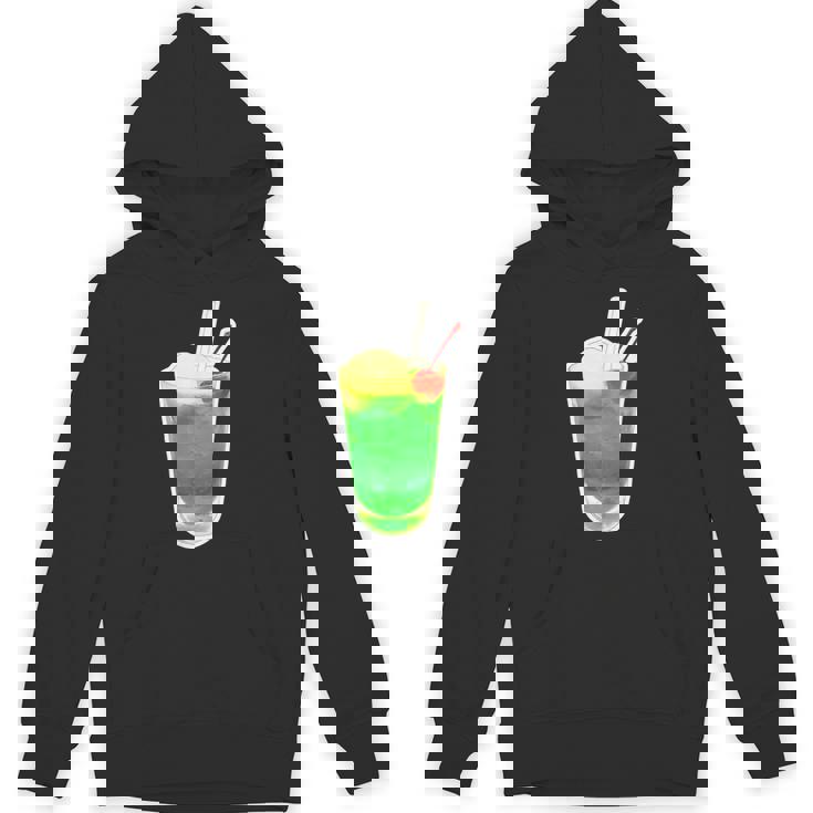 メロンソーダ／クリームソーダ（スイーツ ポップ）夏【サマータイム】昭和レトロ 80S かわいい デザイン パーカー